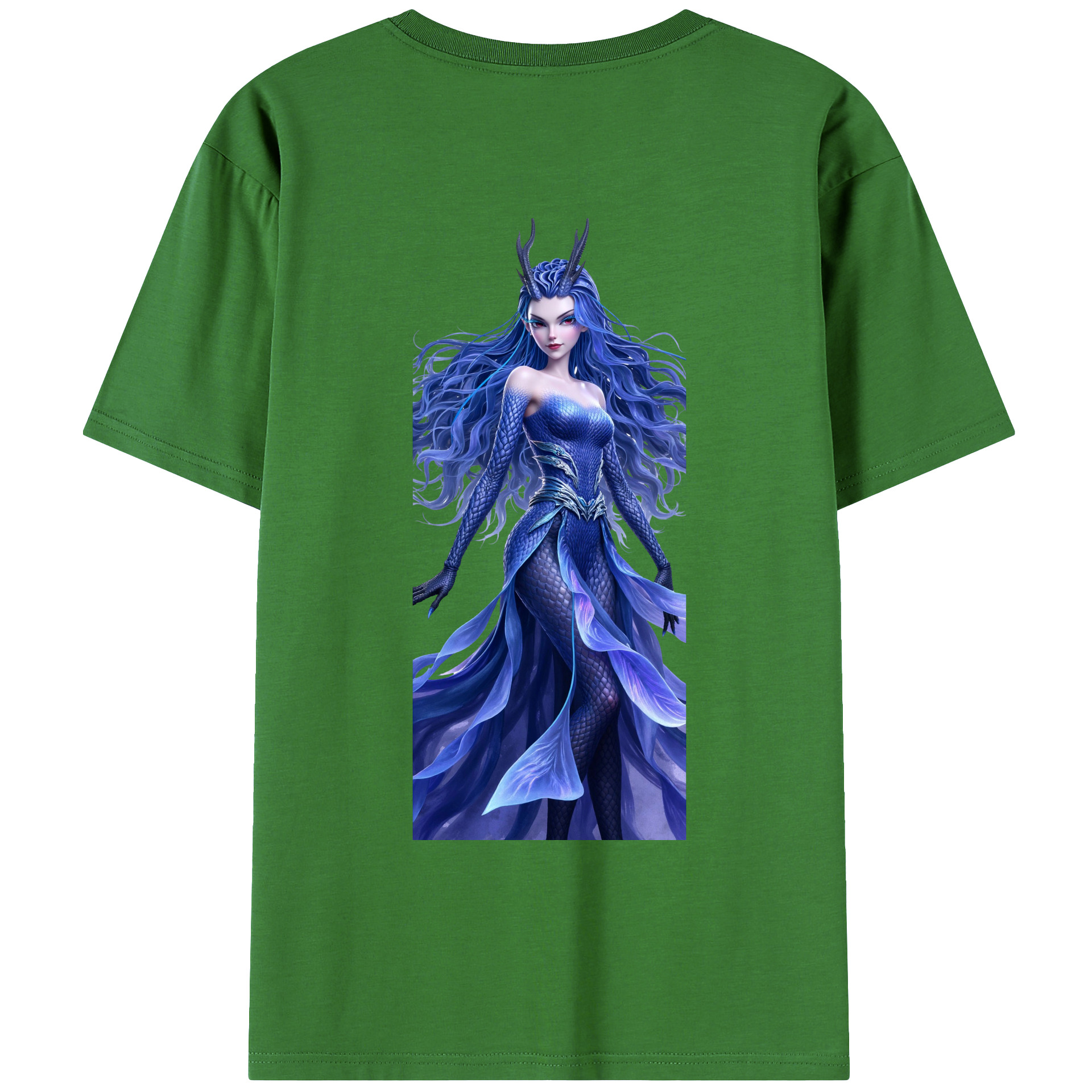 （画像用） Ne Zha 2 ナタ 魔童の大暴れ レディース半袖Tシャツ(バックプリント)